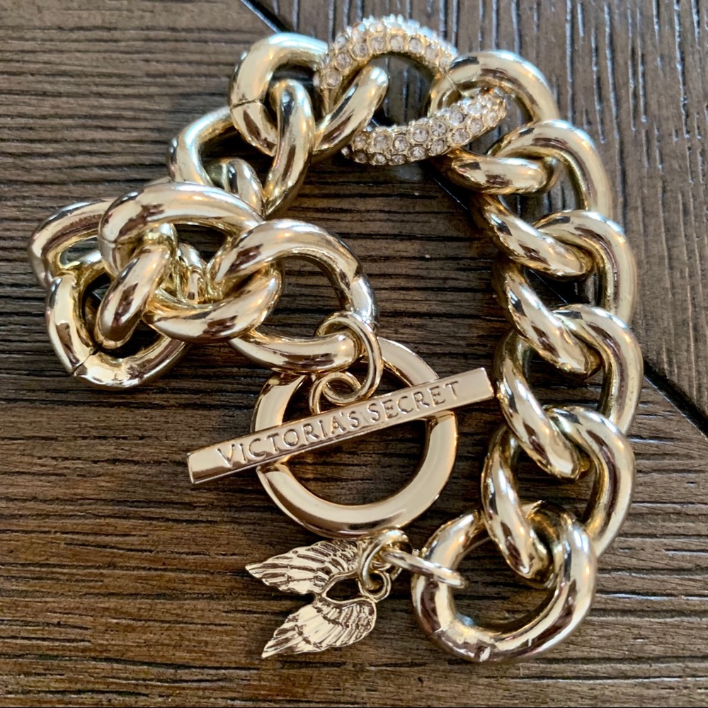 Victoria’s Secret Chain Link Angel Charm Bracelet - Picture 3 of 6